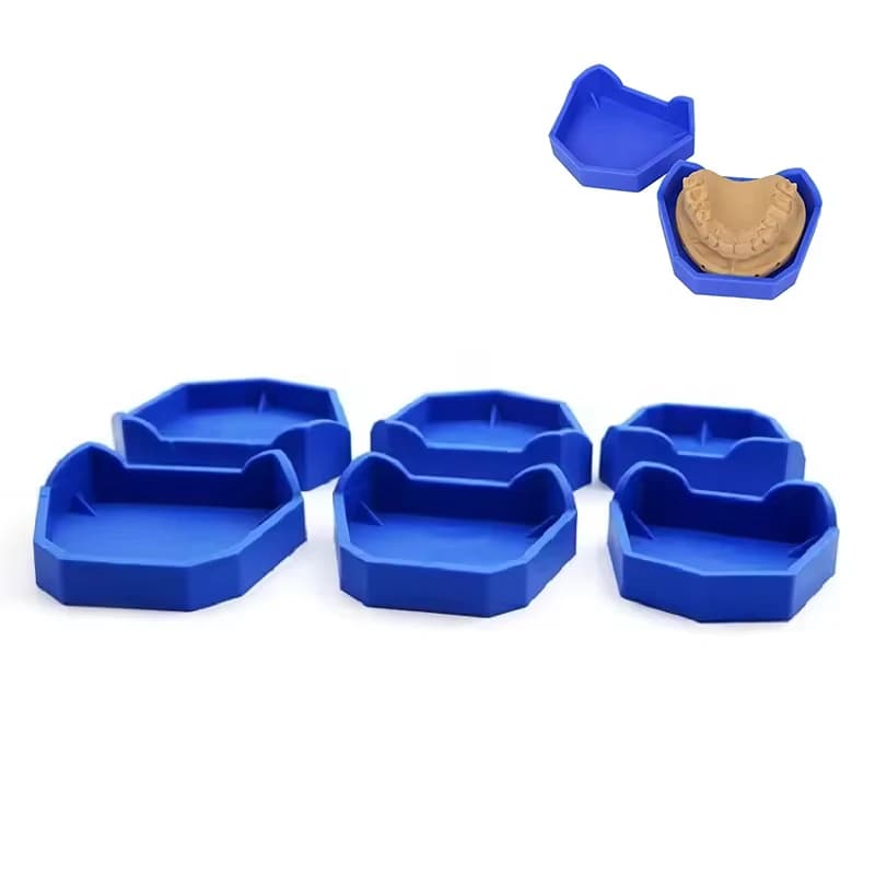 2/6 pz Modello Dentale Base Gesso Al Silicone Modello Base Protesi Impressione Vassoi Odontoiatria Ex Base Kit Dentista Strumenti di Laboratorio