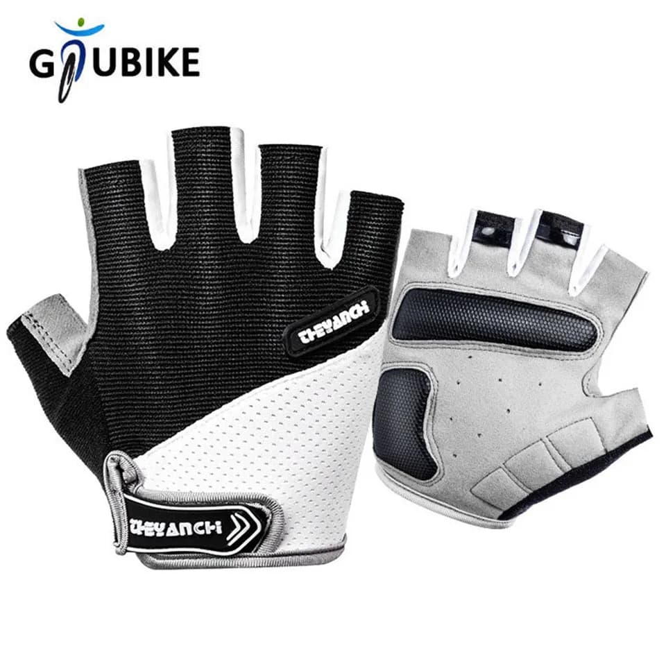 Cycling Gloves GTUBIKE Bicycle Gloves Mountain Bike Gloves – Short sports gloves with half fingers padded and non-slip cushions