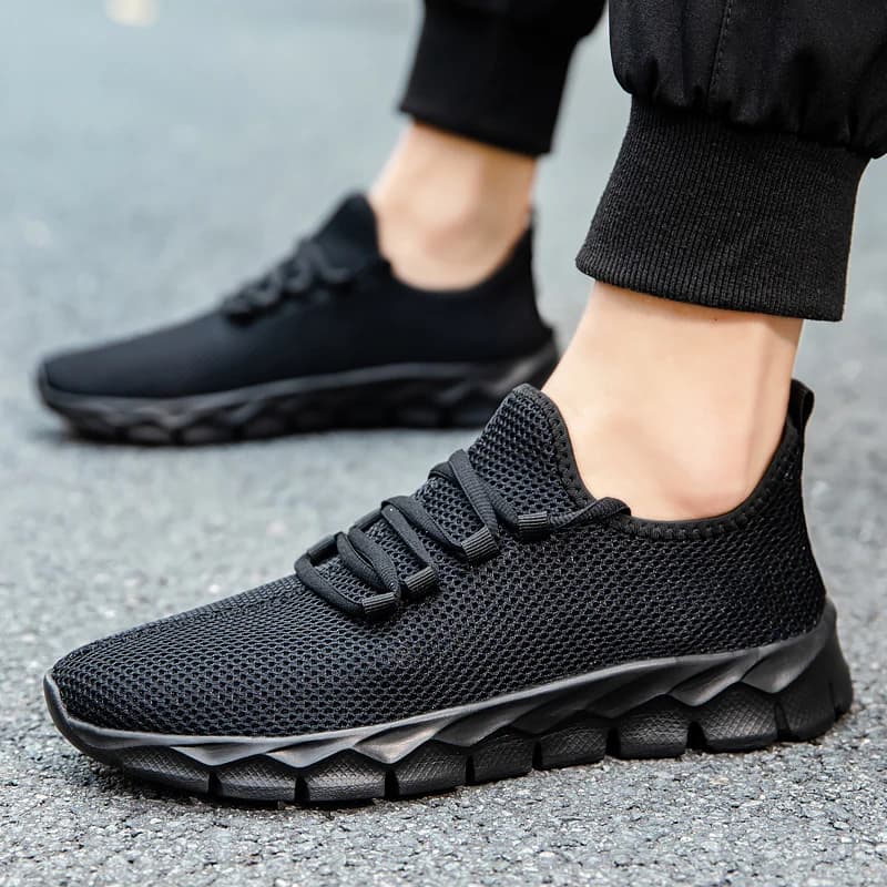 Scarpe da Corsa Sportive Nere da Uomo, Sneakers Casual Marroni, Scarpe da Tennis Nere Leggere e Traspiranti con Ammortizzazione per Donna