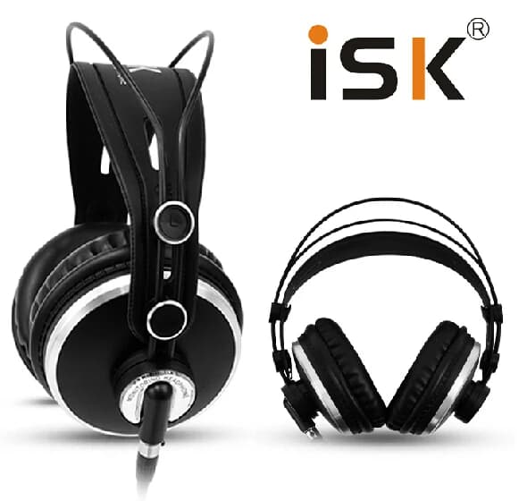 Cuffie Audiophile ISK HP980/HP-980 con Cancellazione del Rumore, Super Bass, Chiusura Posteriore, per DJ, Studio, Monitoraggio e Gaming