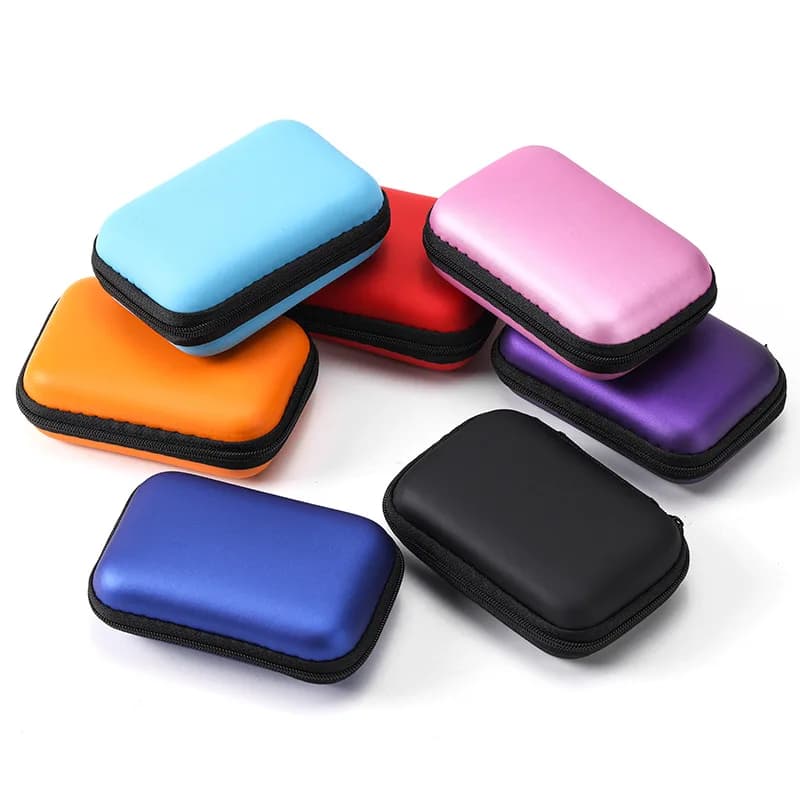 Custodia organizer per cavi Bluetooth e dati · Borsa portaoggetti con cerniera in EVA per dischi rigidi · Custodia per disco rigido USB esterno
