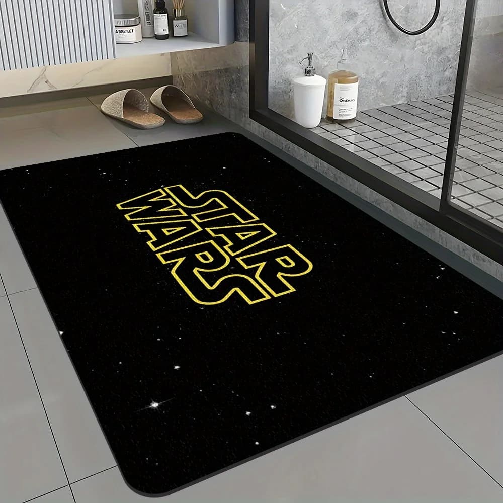 Tappetino da bagno Star Wars super assorbente, adatto per il bagno, antiscivolo, ad asciugatura rapida e morbido, in fango di diatomee.