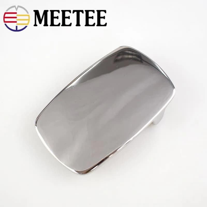 Meetee 39mm Fibbie per cinture in acciaio inossidabile massiccio Testa per cintura da cowboy in metallo per jeans da uomo Cinture da 40 mm Accessori artigianali in pelle