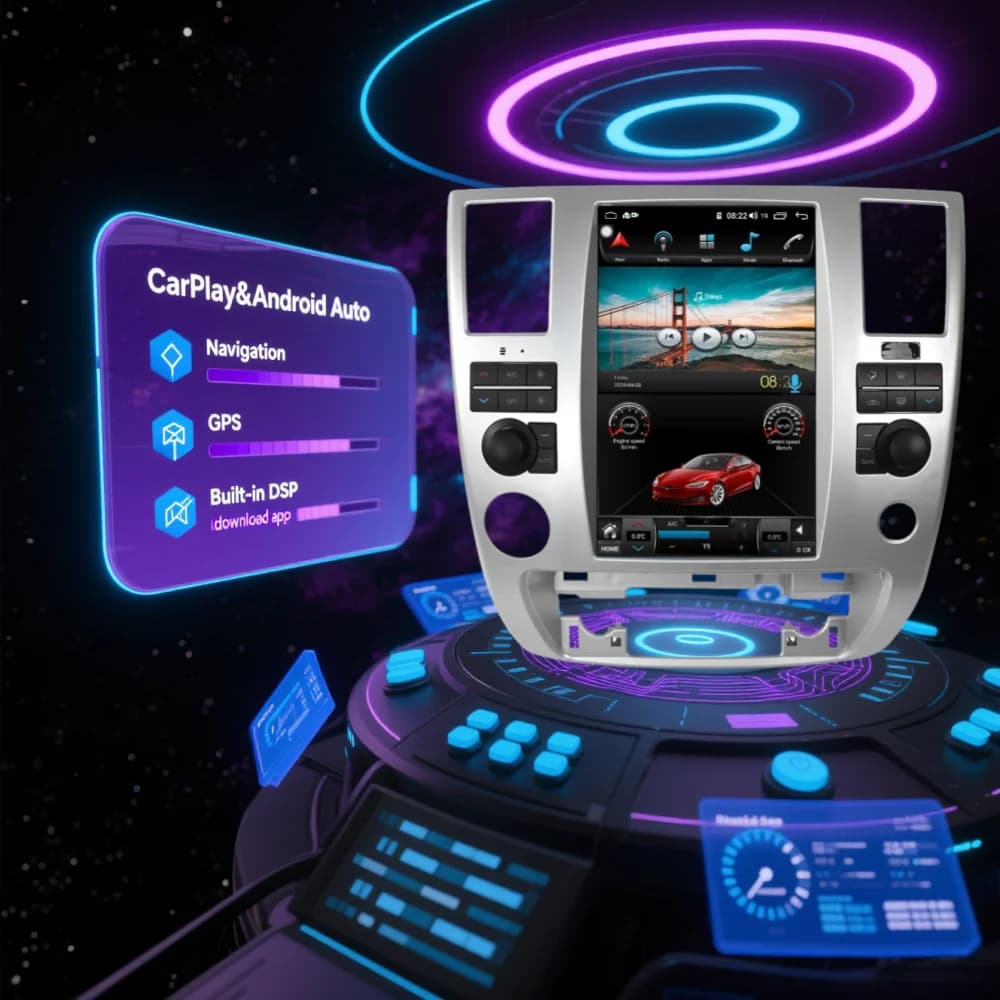 For Infiniti QX56 For Nissan Armada Car Radio Android 12 2008-2010 GPS Navigation Unit 12.1 inch Auto Multimedia Player Carplay