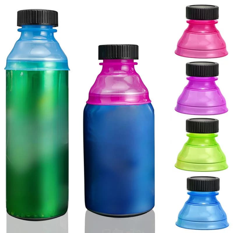 1pc Facile da tirare il coperchio del barattolo Pratico tappo impermeabile anti-infiltrazione del gas Coca-Cola Prevenire il troppopieno e le perdite Coperchio a spirale in plastica