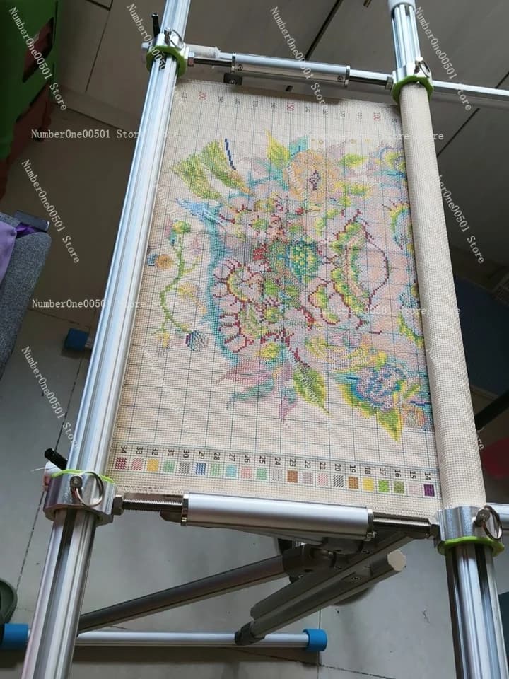 Cross Stitch Upgraded 35mm Round Tube Side Bar M Frame Hoop Stand Adjustable Embroidery Tool Set