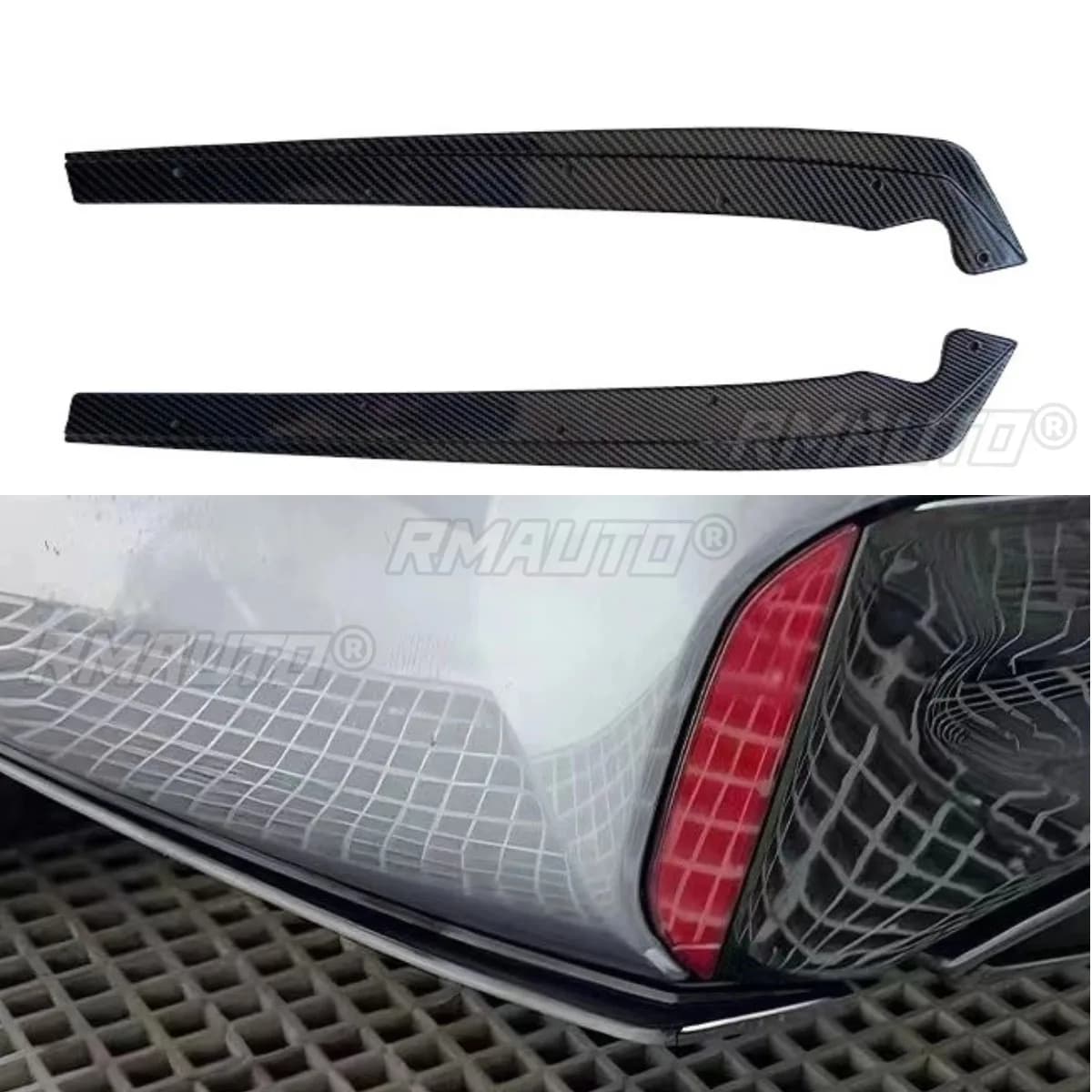 For BMW 5 Series Rear Front Bumper Splitters Diffuser For BMW 5 Series G30 G38 MP M5 Style Bumper Lip Splitters Diffuse Body Kit