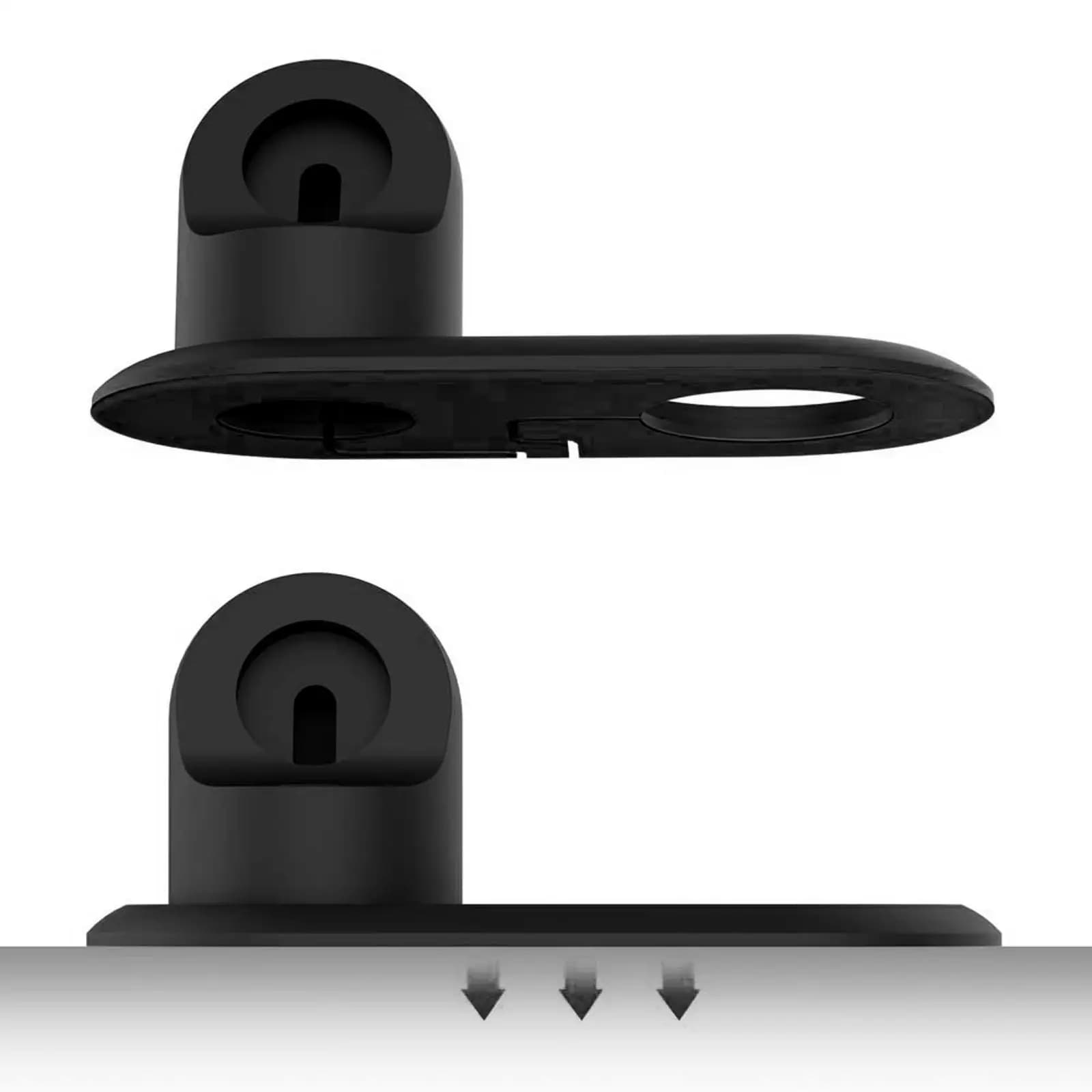 2 in 1 Wireless Charger Stand for Iphone 12 Mini and Watch Silicone Desktop Phone Holder Charging Dock Cable Organizer