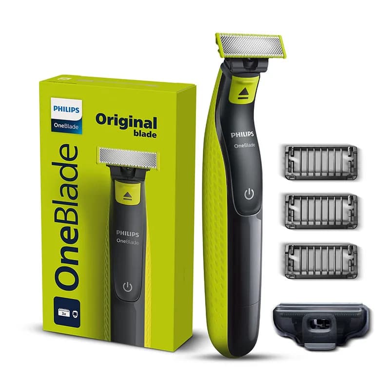 Philips Electric Shaver for Men OneBlade QP2724 for Eyebrow Beard Trimmer Face Grooming Wet Dry Razor Hair Removal Shaving Tool
