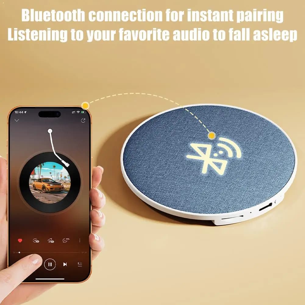 Mini Altoparlante Bluetooth da Cuscino con Rumore Bianco per Dormire, Supporta Riproduzione TF, Attrezzatura Sonora per il Sonno Domestico da Comodino