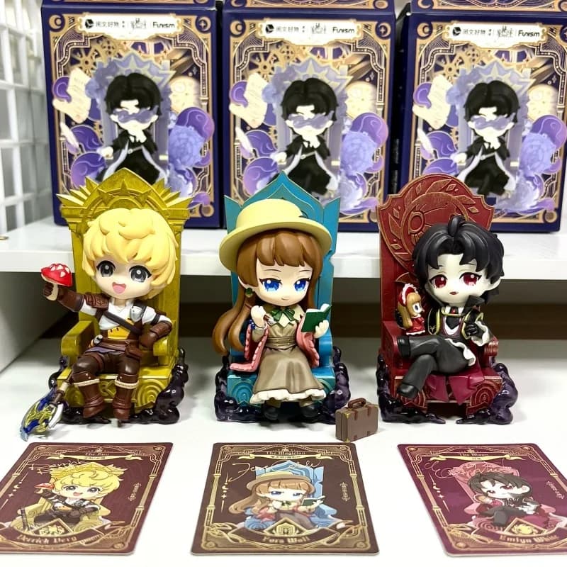 Set di Figure in Scatola Misteriosa Funism Lord of Mysteries - Klein Moretti Audrey Hall Leonard Mitchell Mystery Box Statuette Anime