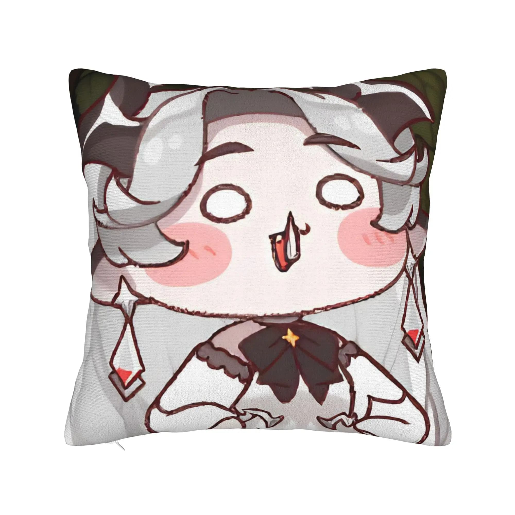 Fodera per cuscino decorativa Trickcal C-Chibi Go Games Merchandise, fodera per cuscino da letto, stile quadrato, multi-misura