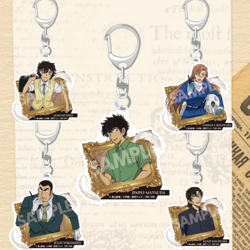 Portachiavi Anime da 5 cm con Ciondolo per Detective Conan, Ai Haibara, Conan Edogawa, Ran Mori, Shinichi Kudo, Ciondolo per Zaino, Giocattoli Squisiti