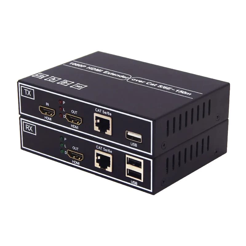 Extender KVM HDMI 1080P 2026 from 150m on Ethernet cable CAT5e/6/7, support 1 to 1