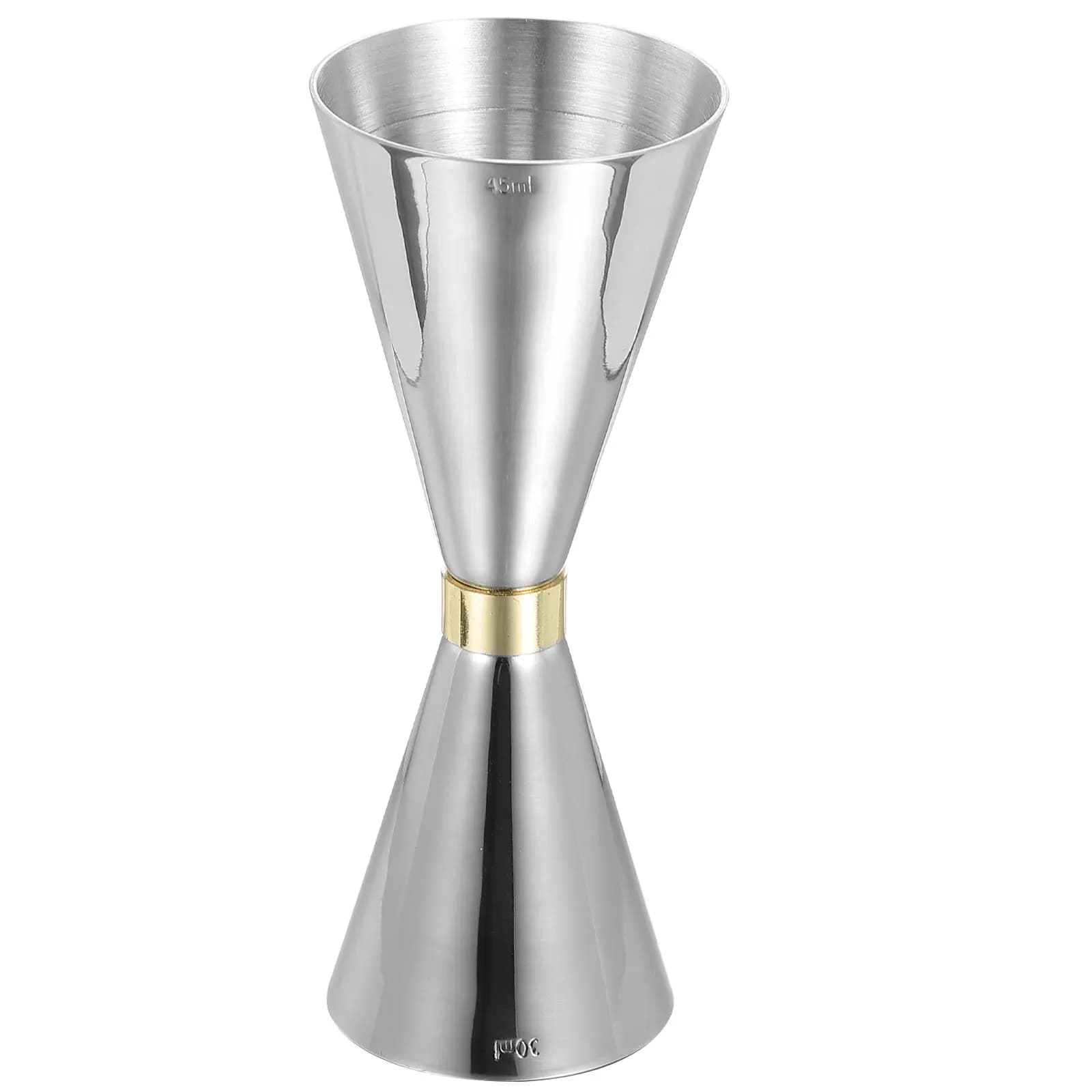 Stainless Steel Double Head Cocktail Jigger Measuring Cup for Bartenders Home Bar Coffee Shop Bakery Wine Cocktail Shaker Use