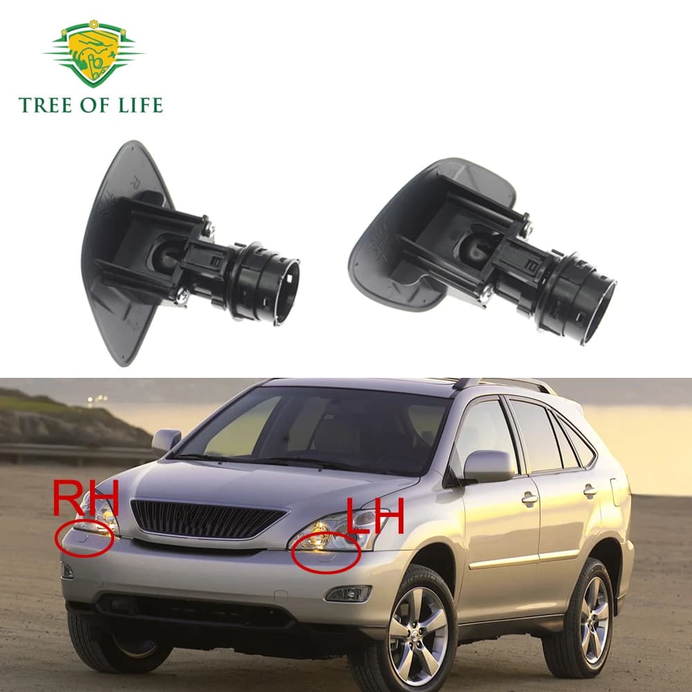 Per Lexus RX330 2004 2005 2006 Paraurti Anteriore Faro Lampada Rondella Spray Pulizia Attuatore Ugello Tappo di Copertura 85381-48040-A0