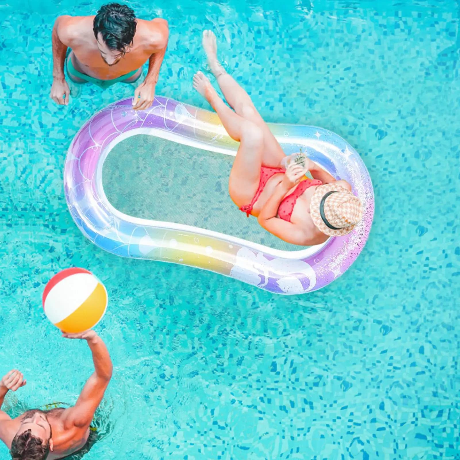 Gilet da nuoto per bambini Giubbotto salvagente per bambini Nuoto Glitter Pieghevole galleggiante Giacca comoda per la sicurezza della nautica Ragazza all'aperto