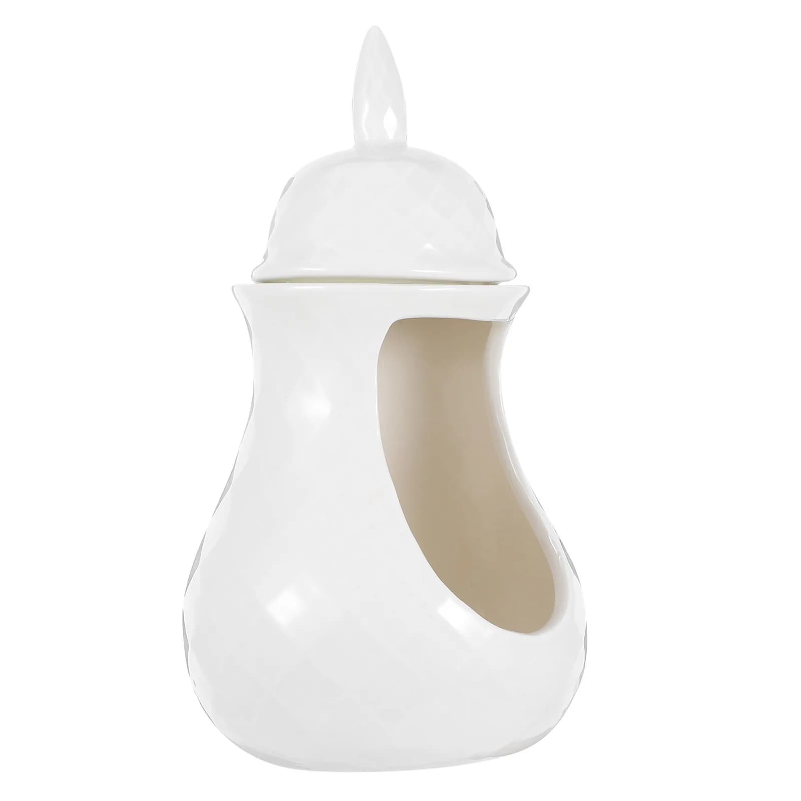Bruciatore di Oli Essenziali in Ceramica a Forma di Vaso Classico, Diffusore di Fragranze per la Casa, Scaldacera, Portacandele Tealight Decorativo