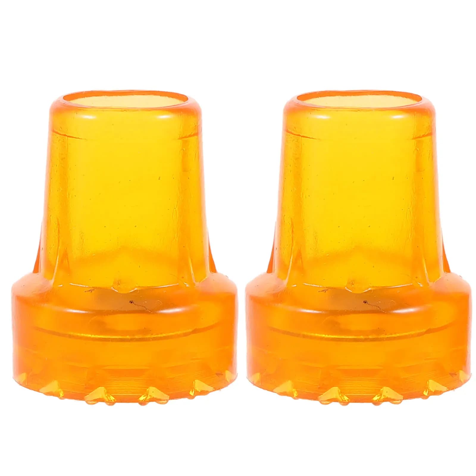 2 Pezzi Punte di Ricambio Antiscivolo per Bastoni da Passeggio, Bastoni da Trekking, Bastoni da Escursionismo, Copripunta in Plastica Antiscivolo Sicuri