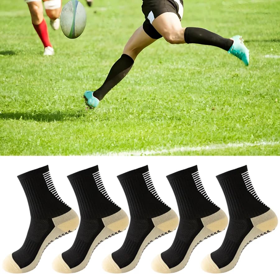 Professional sports socks with breathable grip for women soccer baseball