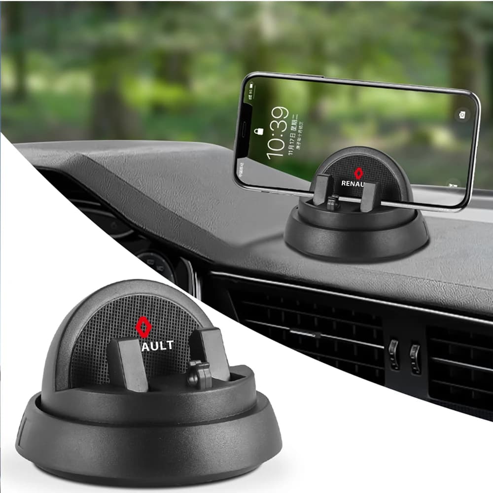 Universal car telephone support 360 ° Rotating Dashboard for Renault Megane 2 3 Clio 4 Captur Radio Logan Duster Laguna Dacia
