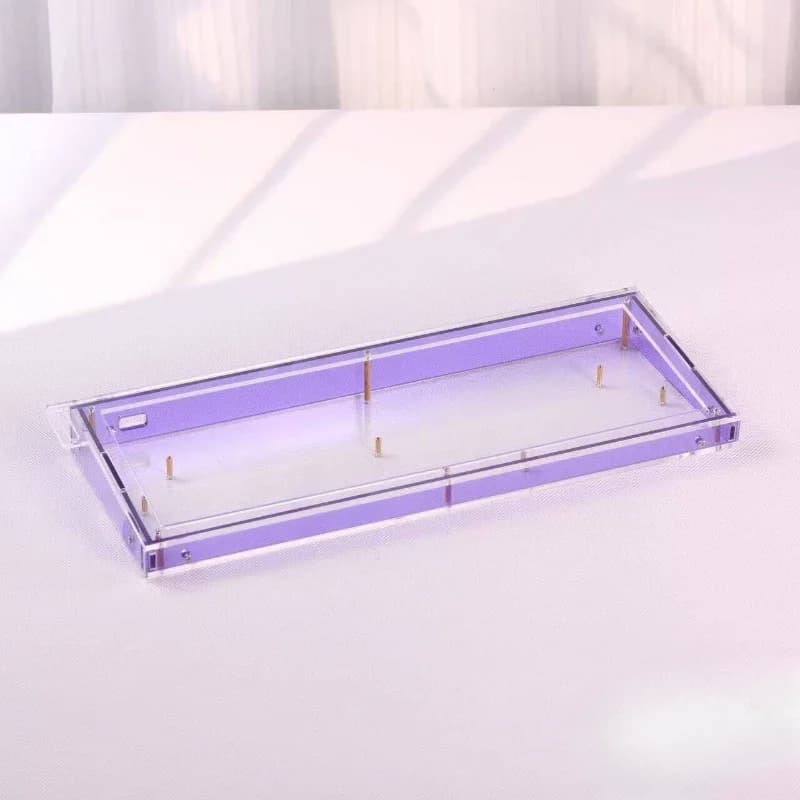 Nuova custodia personalizzata in acrilico GH60 per tastiera meccanica Wooting60 Mad60 Hm60, guscio trasparente, base per tastiera 60, accetta vendita all'ingrosso e regali