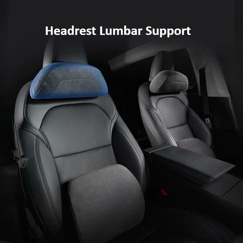 Cuscino per il collo in cotone Protezione Cuscino per schienale lombare Cuscino lombare Cuscini per Tesla Mercedes-benz BMW Audi Accessori auto