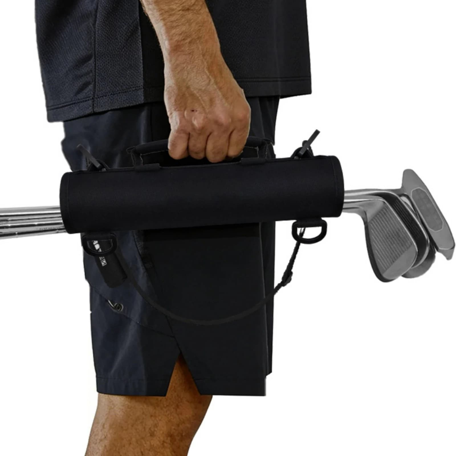 Crossbody Golf Bag Adjustable Strap Portable Golf Club Bag Sports Gear Hands Hands-Unrestricted Lightweight for Travel