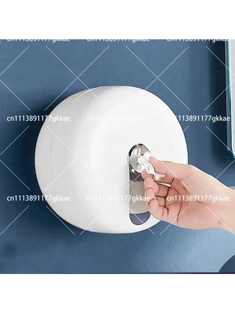 Automatic Paper Cutting Rack Hotel Bathroom Large Roll Paper Box Waterproof Center Toilet Roll Holder