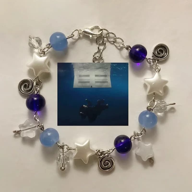 Hit Me Hard And Soft Album Inspiration Bracelet Handmade Y2K Stylish Aesthetics Star Blue Jewelry Christmas Gift for Girls