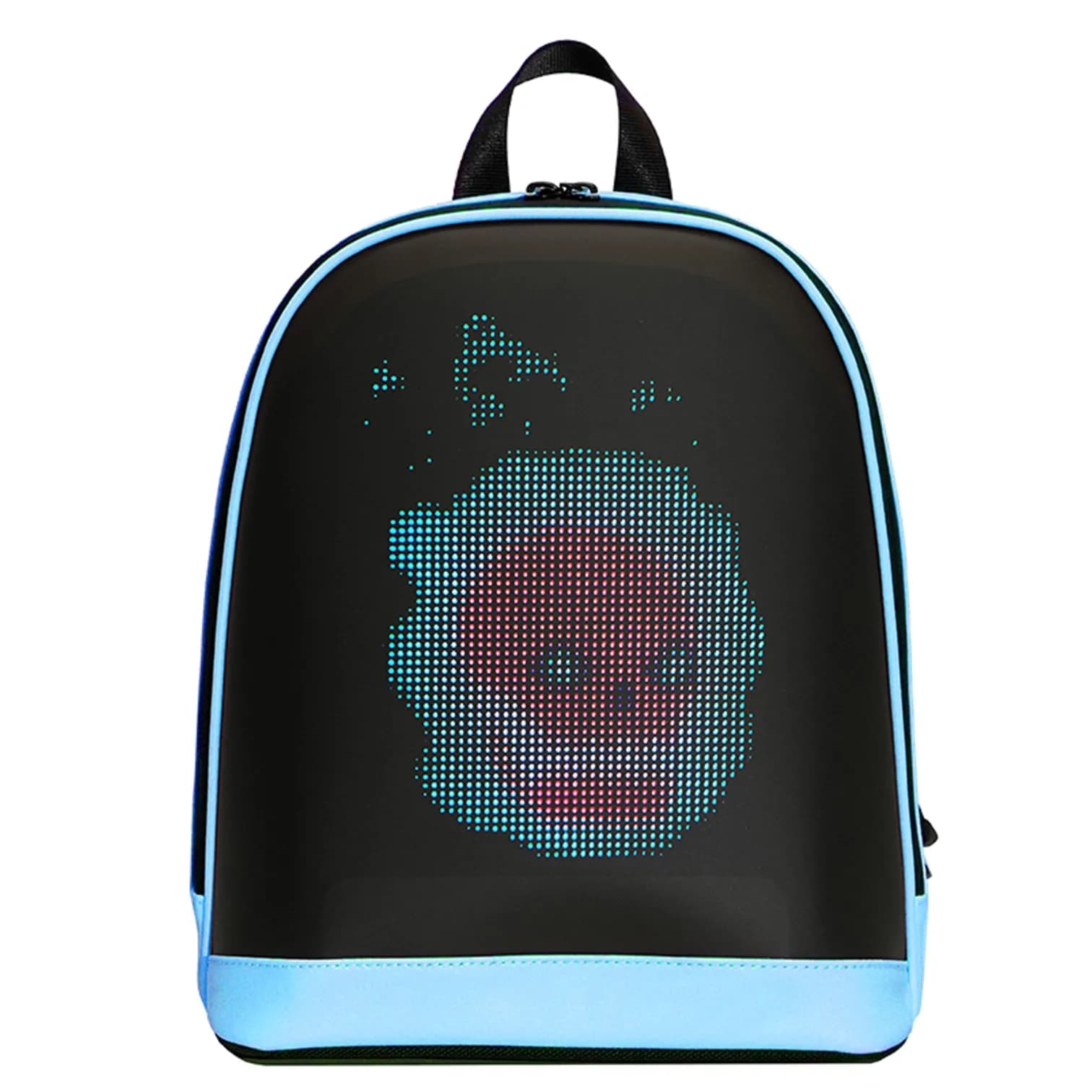 Zaino LOY T7-3 con Schermo LED, Connessione Bluetooth, Controllo App, Display Pubblicitario, Luce Notturna, Borsa da Scuola, Borsa da Viaggio