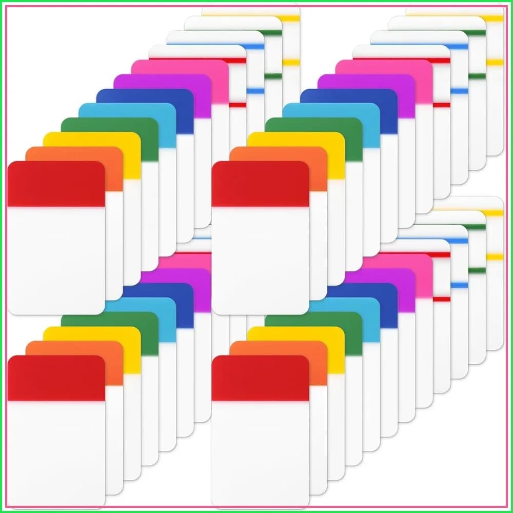 960Pcs 1 Inch Tabs for Notebooks, File Index Tabs for Books, Binders, Papers, Documents, File Folders (48 Sets 12 Colors)