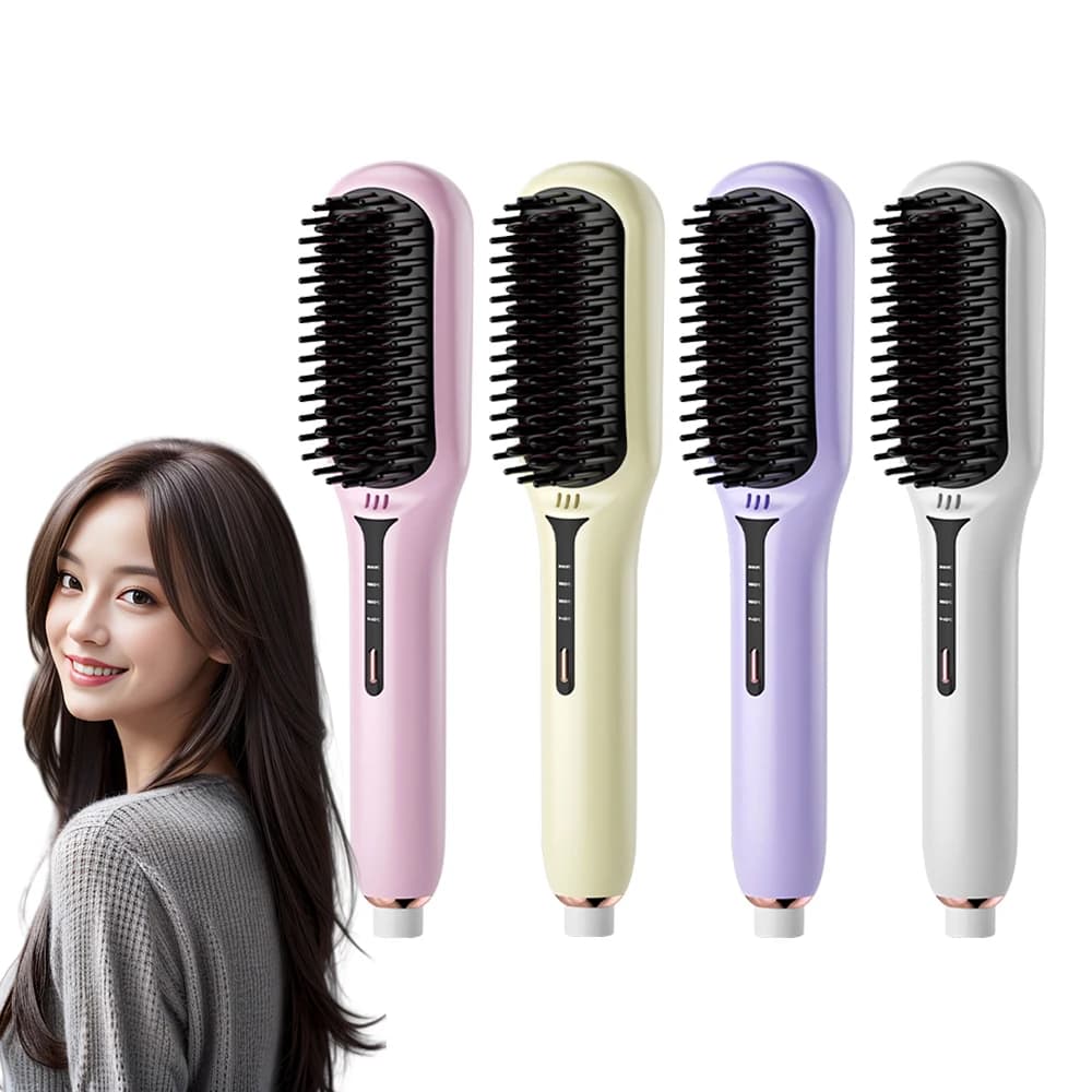 Electric Salon Portable Hair Plate Iron Combs Hair Plate Smooth Brush To Smooth Hair Drying Bigodin Thermal Comb