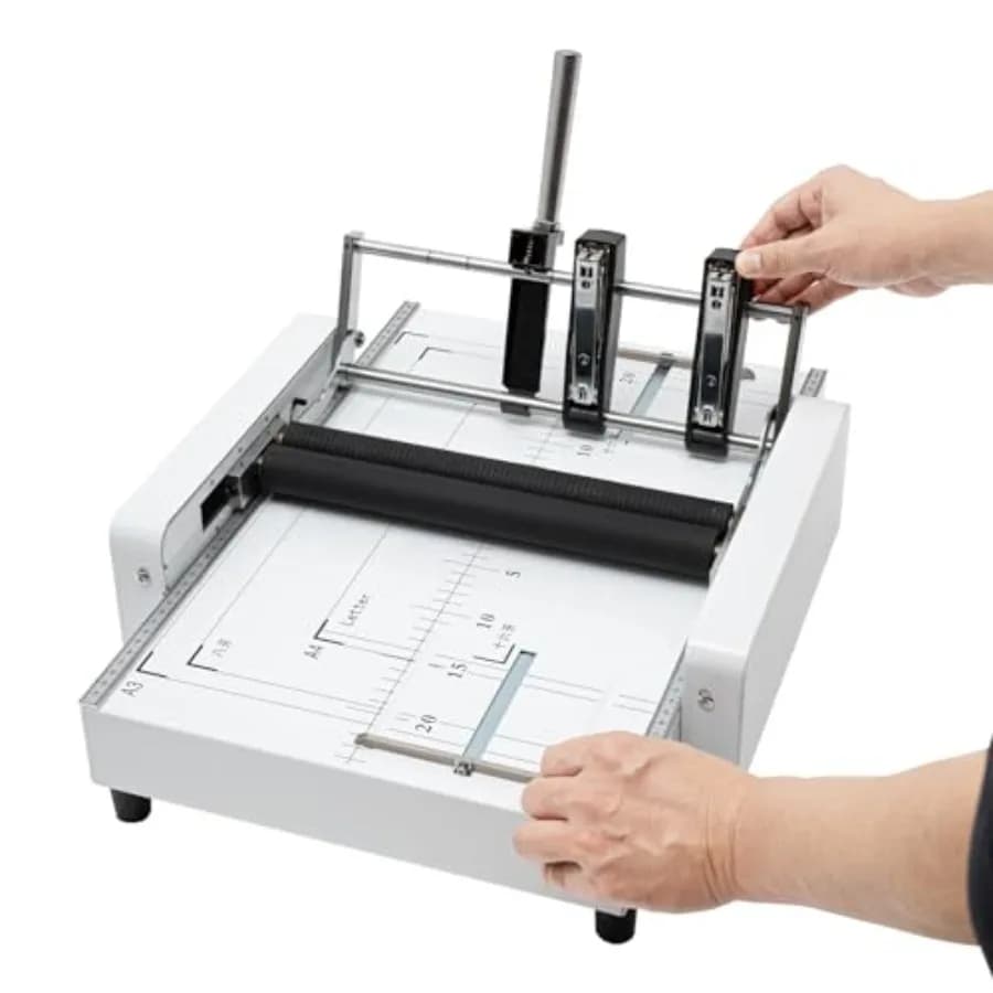 Macchina Automatica per la Produzione di Opuscoli, Piegatrice e Rilegatrice per Carta fino a 11.7" × 16.5", Piegatrice per Opuscoli A3