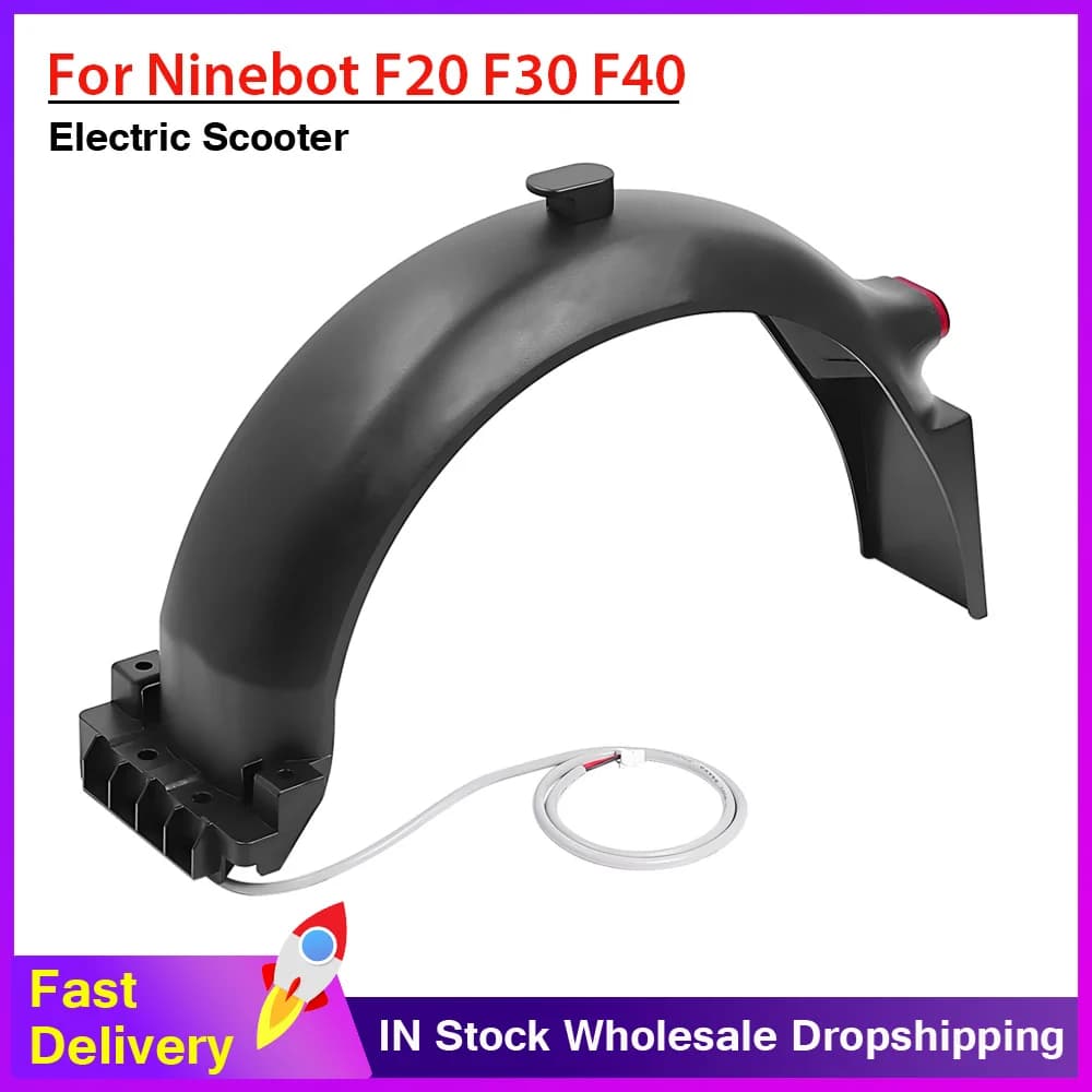 Parafango per Ninebot F20 F25 F30 F40 Parafango antispruzzo per pneumatici con fanale posteriore Guardia posteriore Parafango Scooter elettrici Accessori Parte