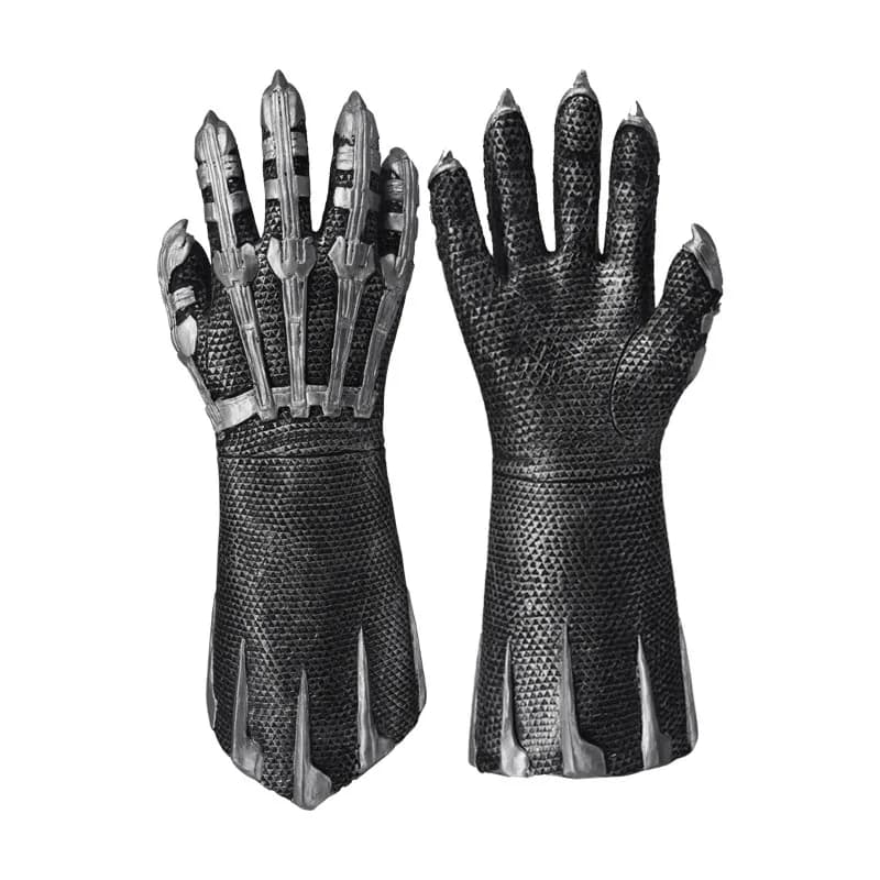 Guanti da pantera nera Cosplay supereroe braccio in lattice Costume Fancy Dress party Anime spettacolo teatrale prop Film Style natale Halloween