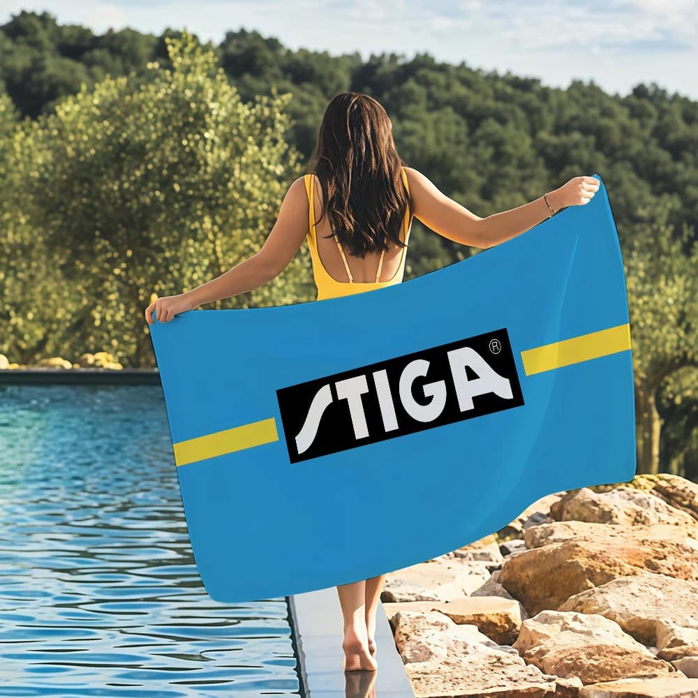 Table Tennis Brand Towel Beach Yoga Gym Lightweight Portable S-STIGA-S For Swimming Shower Travel Sports Accessories Sandproof