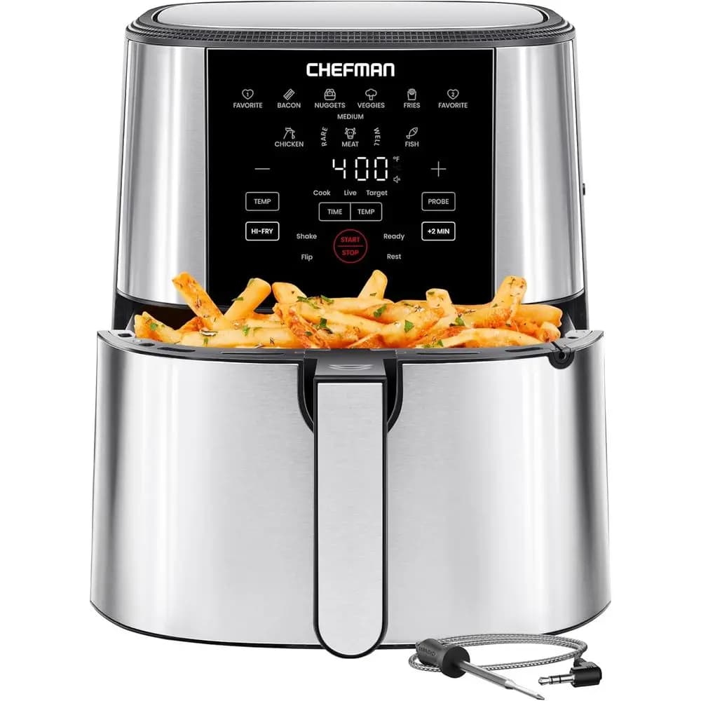 Friggitrice ad Aria in Acciaio Inox da 4,7L Modello Turbo