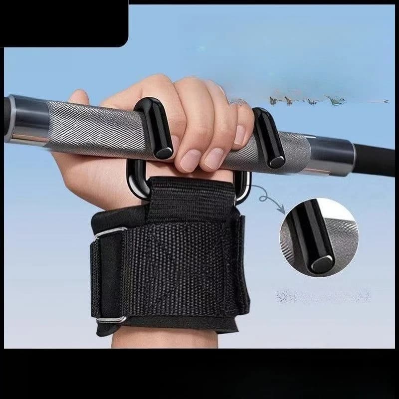 Ganci di sollevamento imbottiti per supporto per polso, cinghie di assistenza per sollevamento pesi e calisthenia: impugnatura sicura per sollevamento pesante