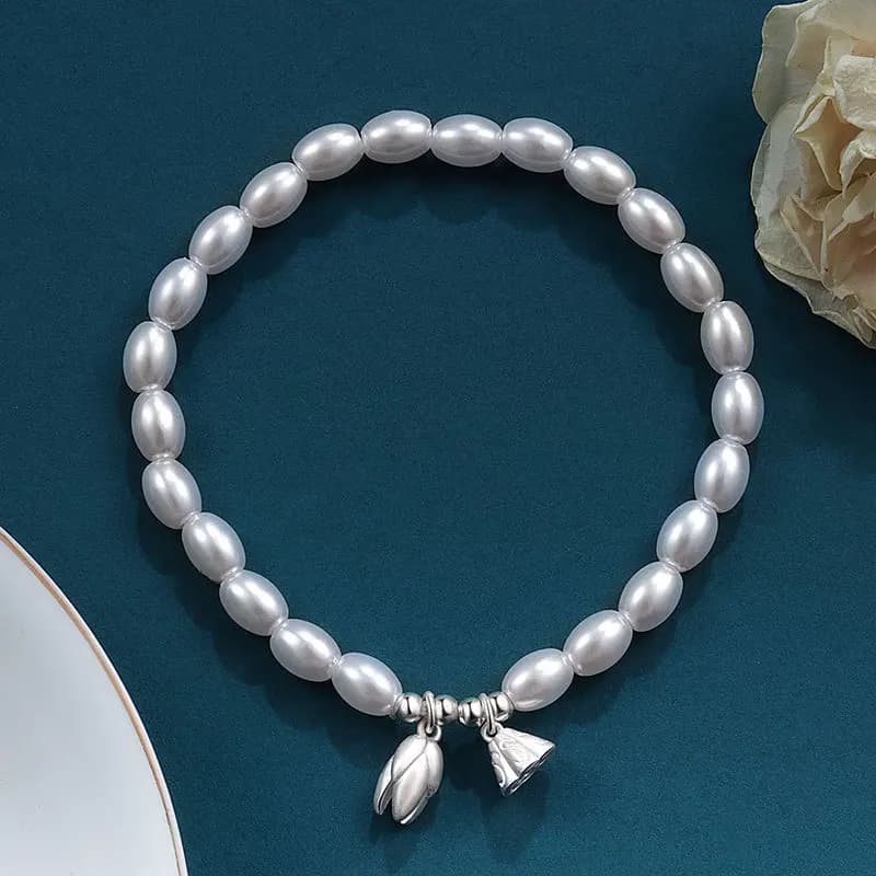 925 Sterling Silver Beads Bracelet For Women Gift Lotus Seed Flower Jewelry Accessories wholesale Dropshipping