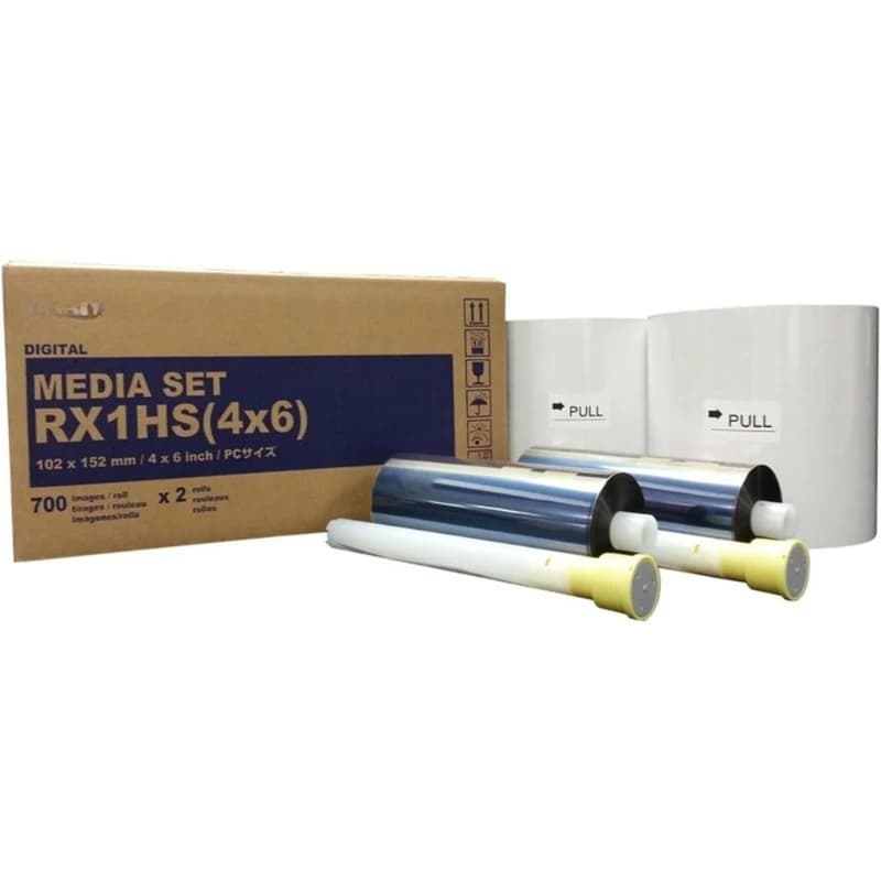 Rotolo di Carta Fotografica per Sublimazione 4x6 Pollici, 700 Stampe per Rotolo, Compatibile con Stampante DS-RX1HS