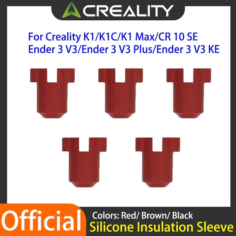 Creality Calzino in Silicone Hotend Custodia per Isolamento termico 5/10 pezzi Copertura per Blocco Riscaldante per Ender3 V3Plus/V3 KE/V3 SE/K1C/K1/K1Max