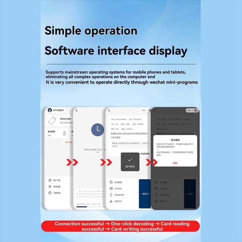 【T07A】 Duplicatore IC ID RFID Lettore di schede NFC Max Scrittore Lettore di schede di crittografia per ascensore Bluetooth Supporto per Android IOS Harmony