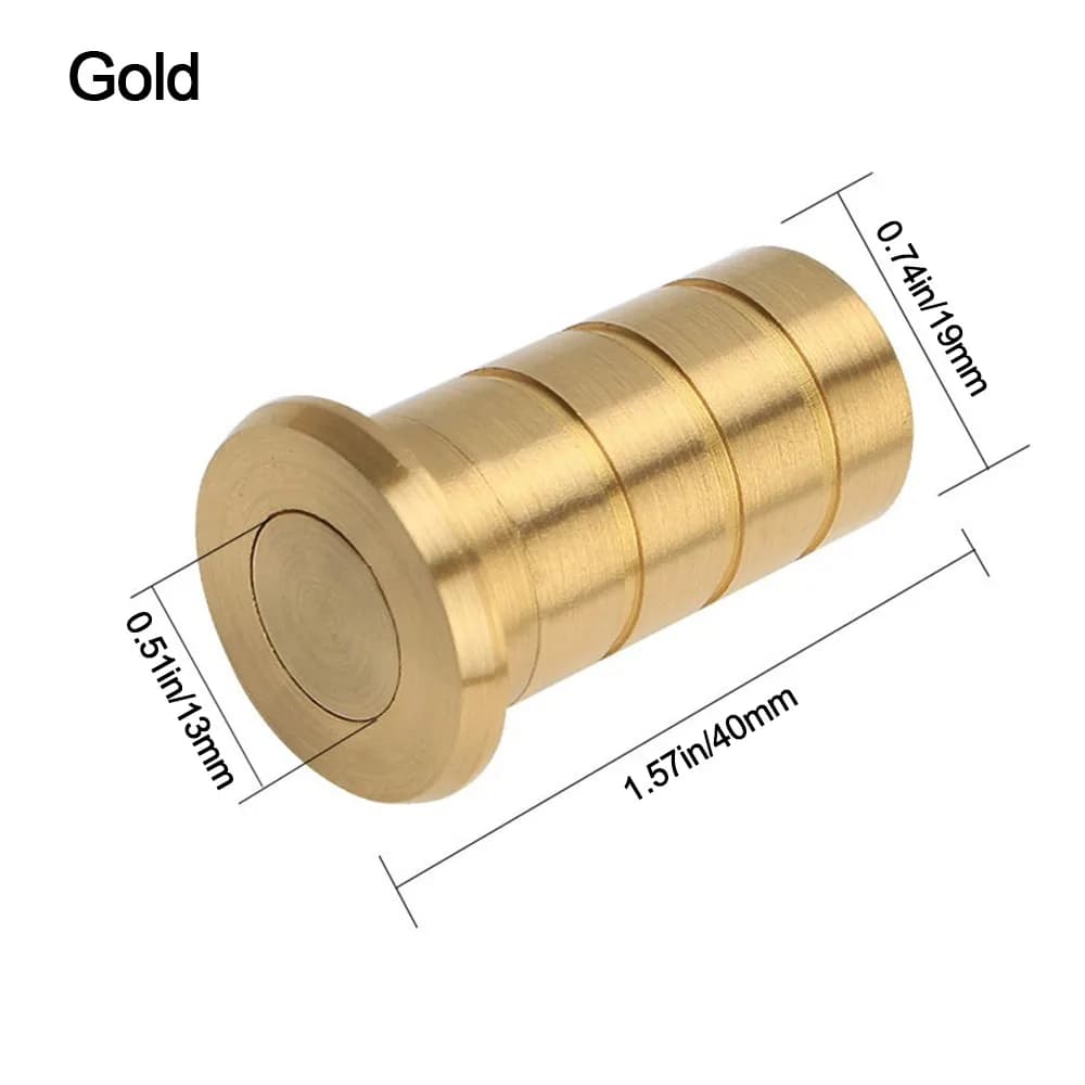 Copertura per bullone per porta nascosta antipolvere Copertura per chiusura a prova di sabbia in ottone rame Dispositivo di protezione per chiusura per porta invisibile Hardware per la casa