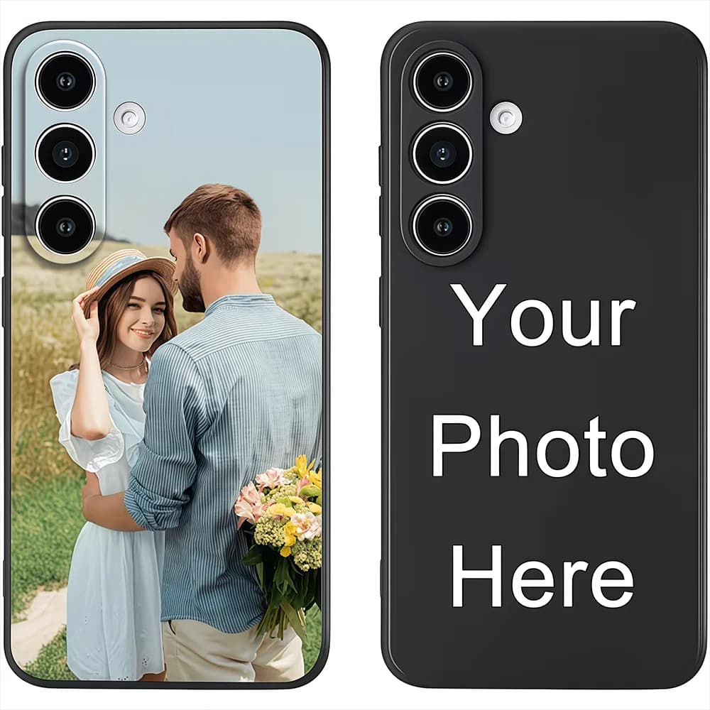 Cover Posteriore Morbida Personalizzabile Fai-da-te con Foto per Samsung Galaxy S26 S25 S24 S23 S22 S21 S20 Plus FE Ultra A52 A53 A54 A55 A56