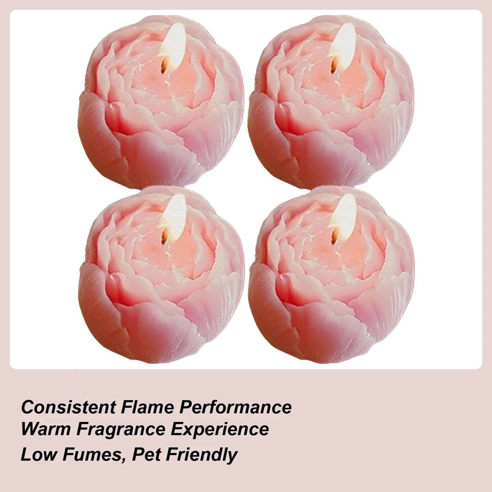 Creative Flower Shape Soy Cera Candles, Aromatherapy, Wedding Decoration, Gift Pack, Valentine's Day Perfume, Souvenir, Decorative Ornament