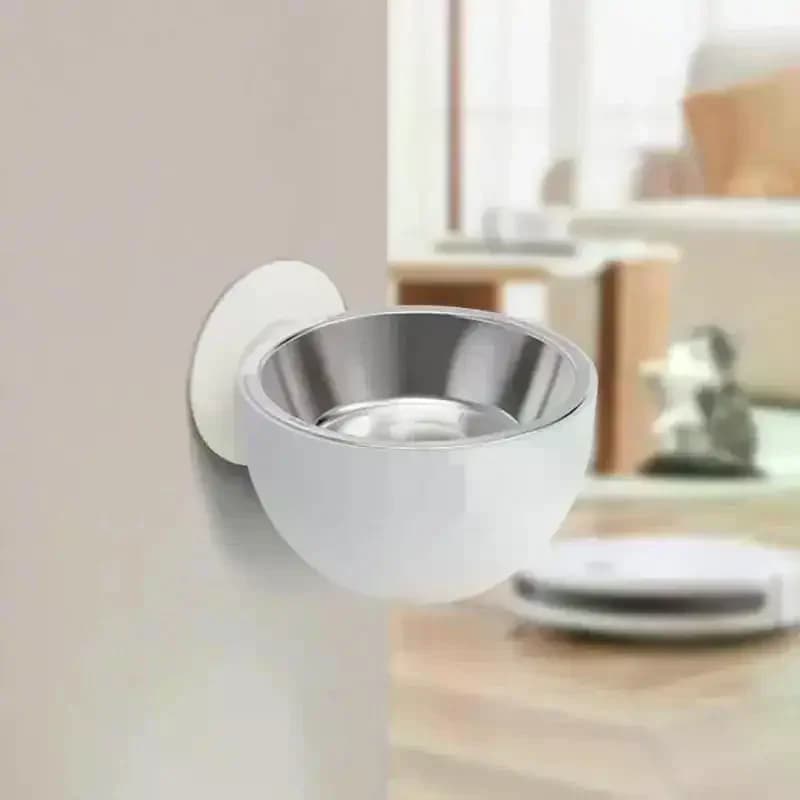 Magnetic Wall-mounted Stainless Steel Dog Bowl, Anti-spill Pet Food Bowl, Elevated Cat Bowl, Dishwasher Safe, Rust-proof