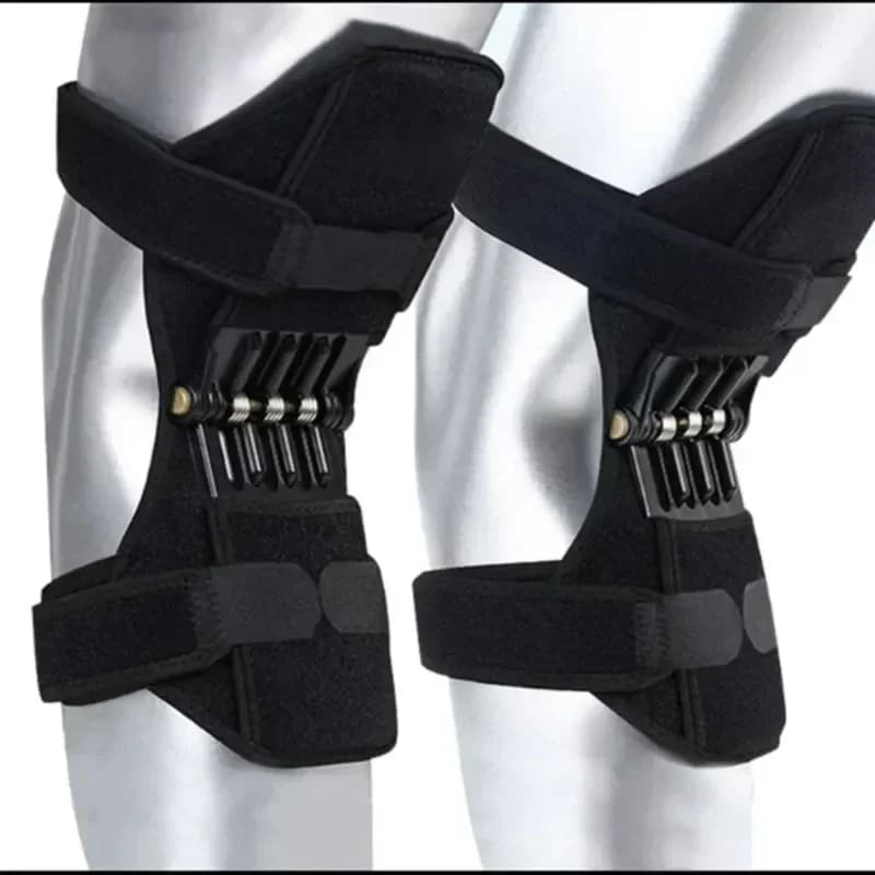 2/1PC Protezione del ginocchio Booster Supporto di potenza Ginocchiere Potente forza di molla di rimbalzo Sport Riduce il dolore Protezione delle gambe fredde