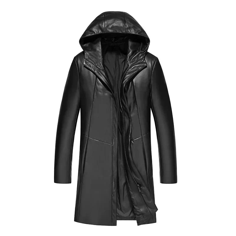 Cappotto invernale da uomo giacca in pelle di montone abbigliamento uomo giacca da uomo calda di media lunghezza maschile Jaqueta De Couro Masculino Zm