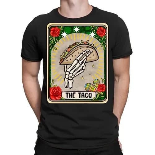 Il miglior acquisto: T-shirt divertente Taco Tarot Made in USA, taglie S-5XL, premium e divertente